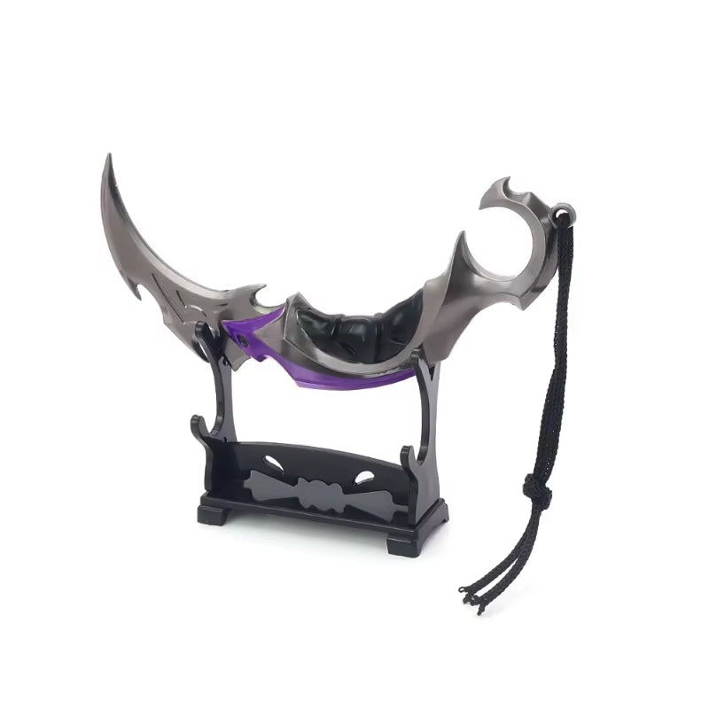 Valorant Weapon 15Cm Melee Reaver Karambit Knife Metal M4 Game Peripheral Samurai Sword Alloy Model Keychain Knife Gift Kids Toy