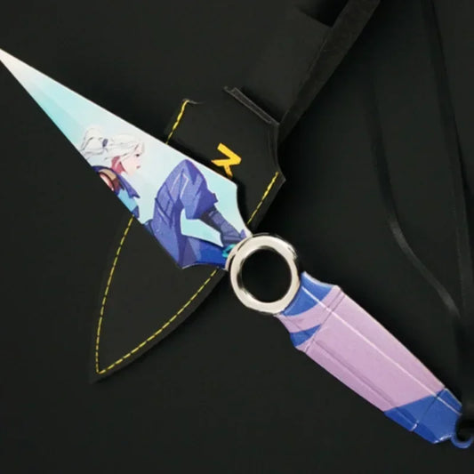 17cm Valorant GO JETT Kunai Metal 