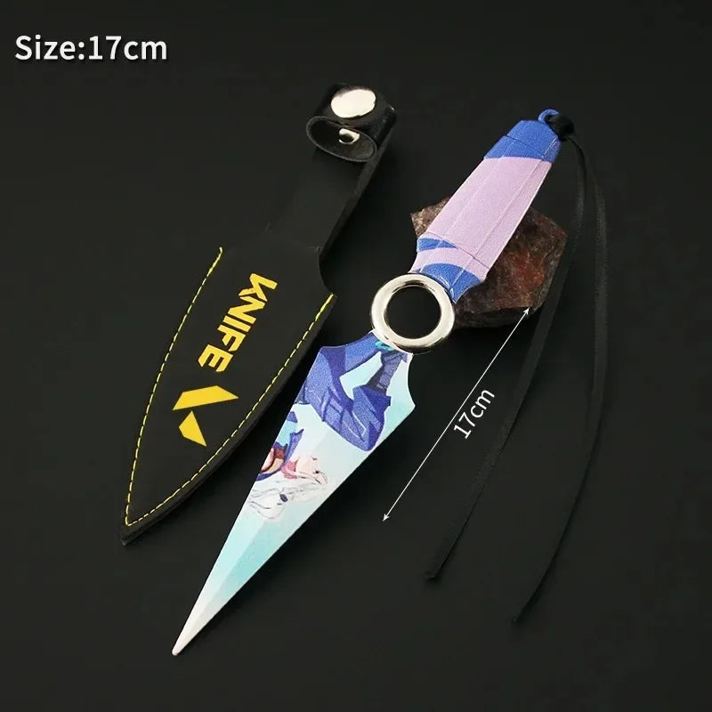 17cm Valorant GO JETT Kunai Metal 