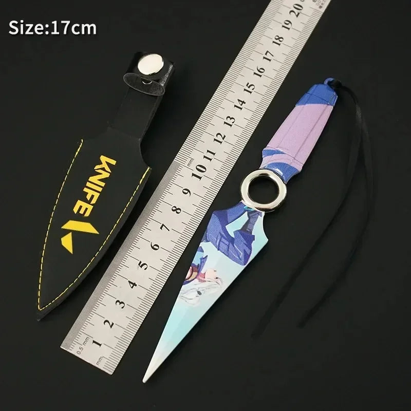 17cm Valorant GO JETT Kunai Metal 
