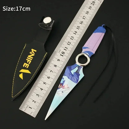 17cm Valorant GO JETT Kunai Metal 