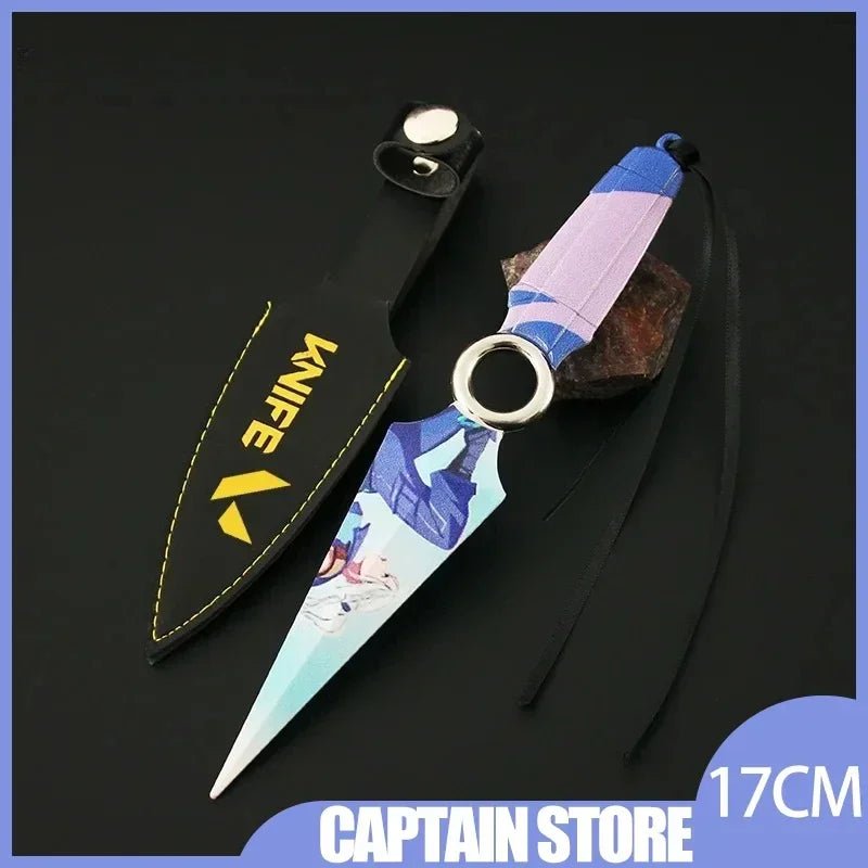 17cm Valorant GO JETT Kunai Metal 